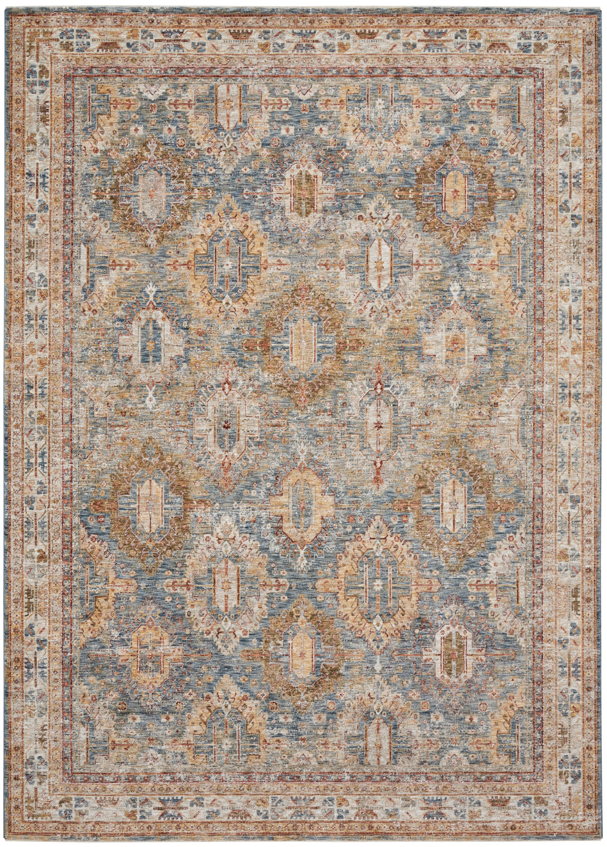 Nourison Home Sahar  Blue  Traditional