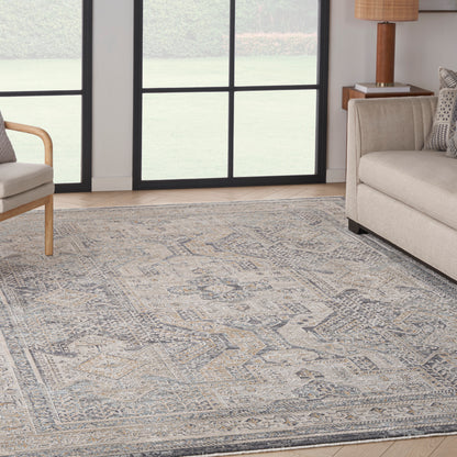 Nourison Home Lynx  Ivory Charcoal  Transitional