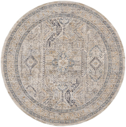 Nourison Home Lynx LNX01 Ivory Grey Blue Transitional Power-loomed Rug