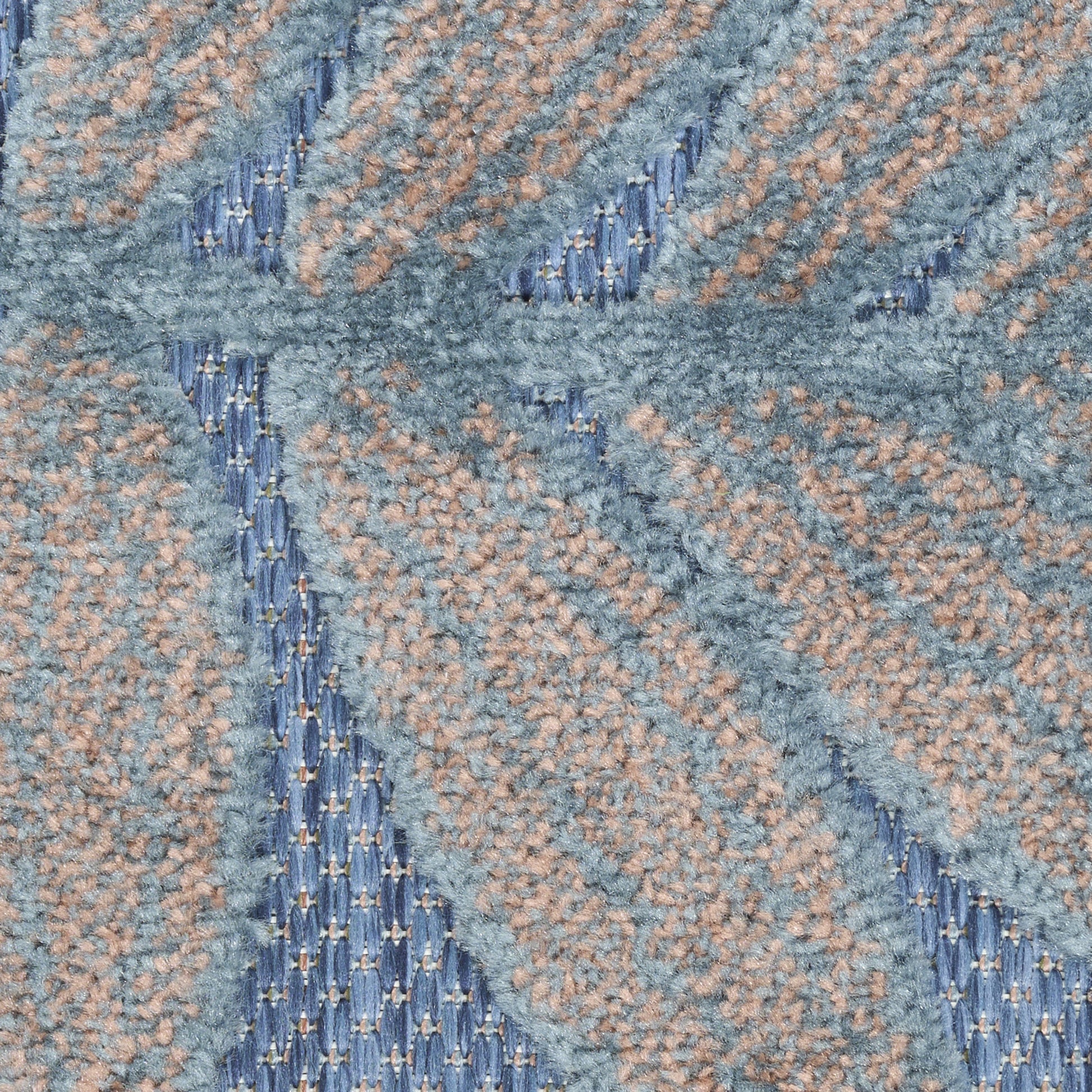 Nourison Home Aloha  Blue Rose  Contemporary