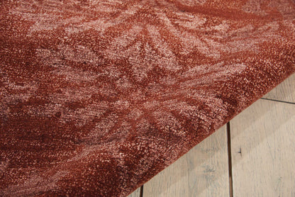 Nourison Home Silk Shadows  Rust  Contemporary