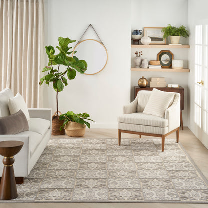 Nourison Home Aloha  Ivory Grey  Contemporary