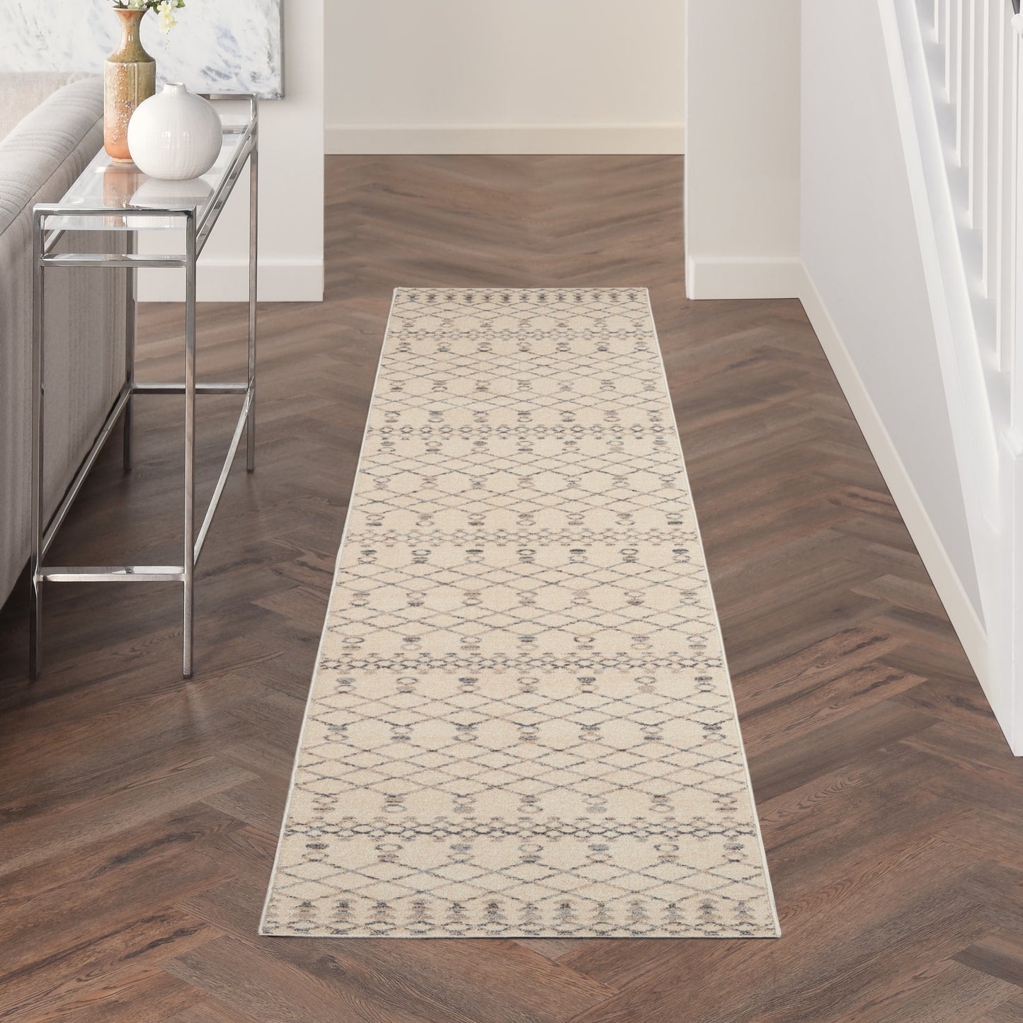 Nourison Home Palermo  Beige Grey  Contemporary