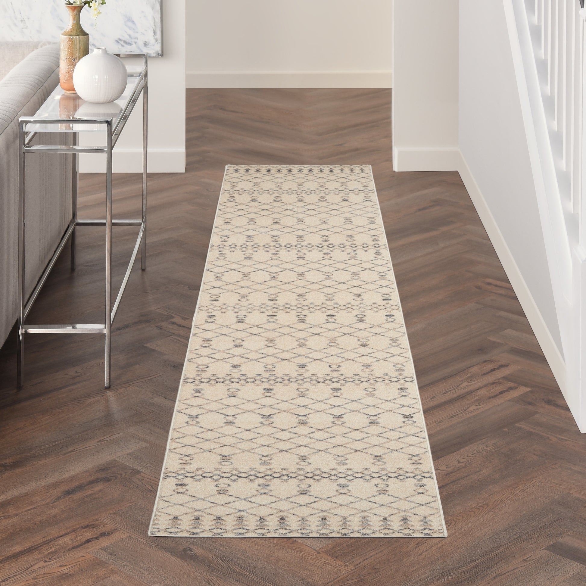 Nourison Home Palermo  Beige Grey  Contemporary