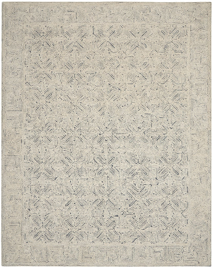 Nourison Home Colorado CLR05 Ivory Navy Contemporary Tufted Rug