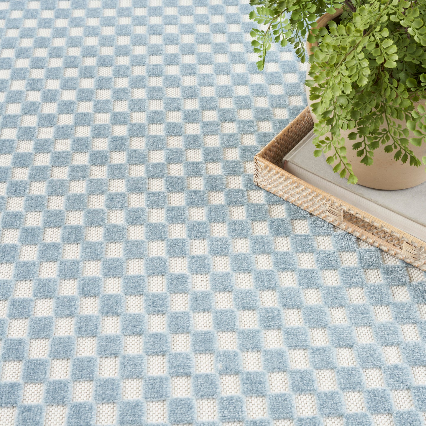 Nourison Home Care Free  Blue  Contemporary