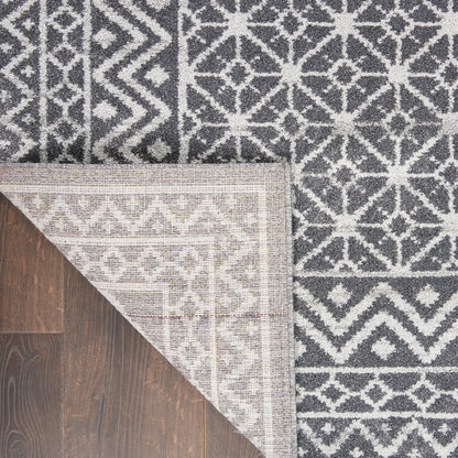 Nourison Home Palermo  Charcoal Silver  Contemporary