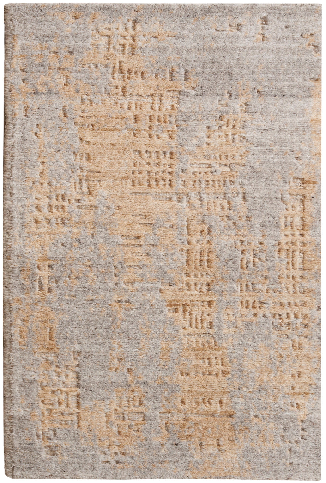 Nourison Home Harmony HAY05 Grey Gold Contemporary Hand Woven Rug