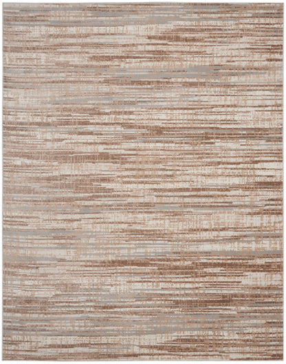 Nourison Home Elation ETN01 Ivory Grey Contemporary Power-loomed Rug