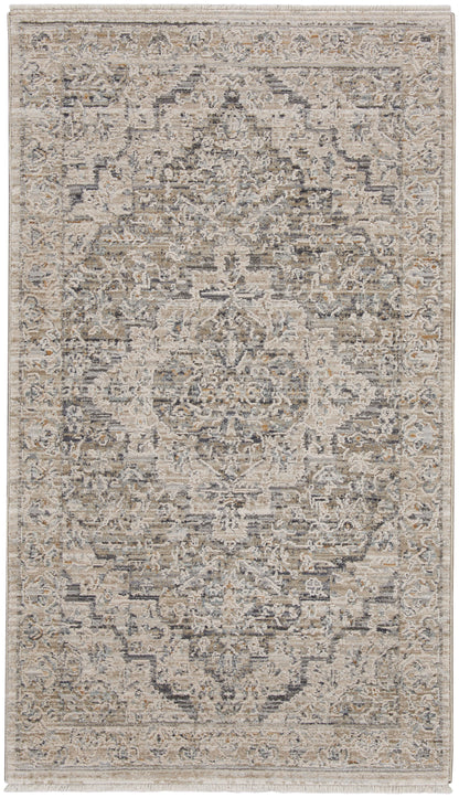 Nourison Home Lynx LNX04 Ivory Taupe Transitional Power-loomed Rug