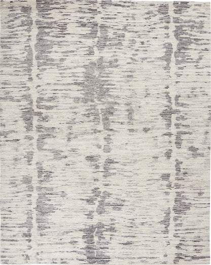 Nourison Home OCEAN OCP03 Cream Charcoal Contemporary Knotted Rugs