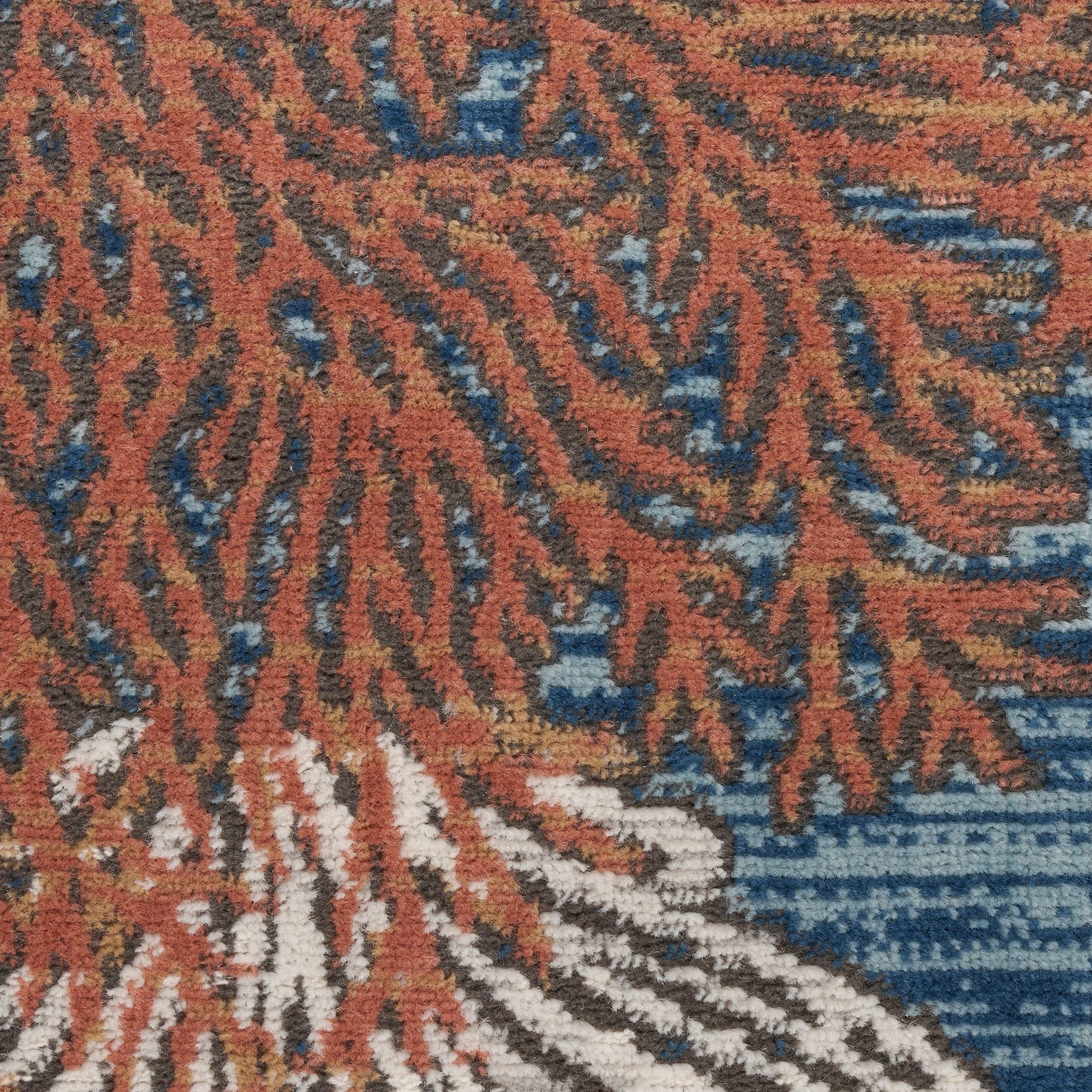 Nourison Home Seaside  Blue Multicolor  Contemporary