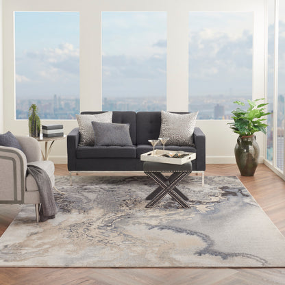 Nourison Home Maxell  Grey  Contemporary