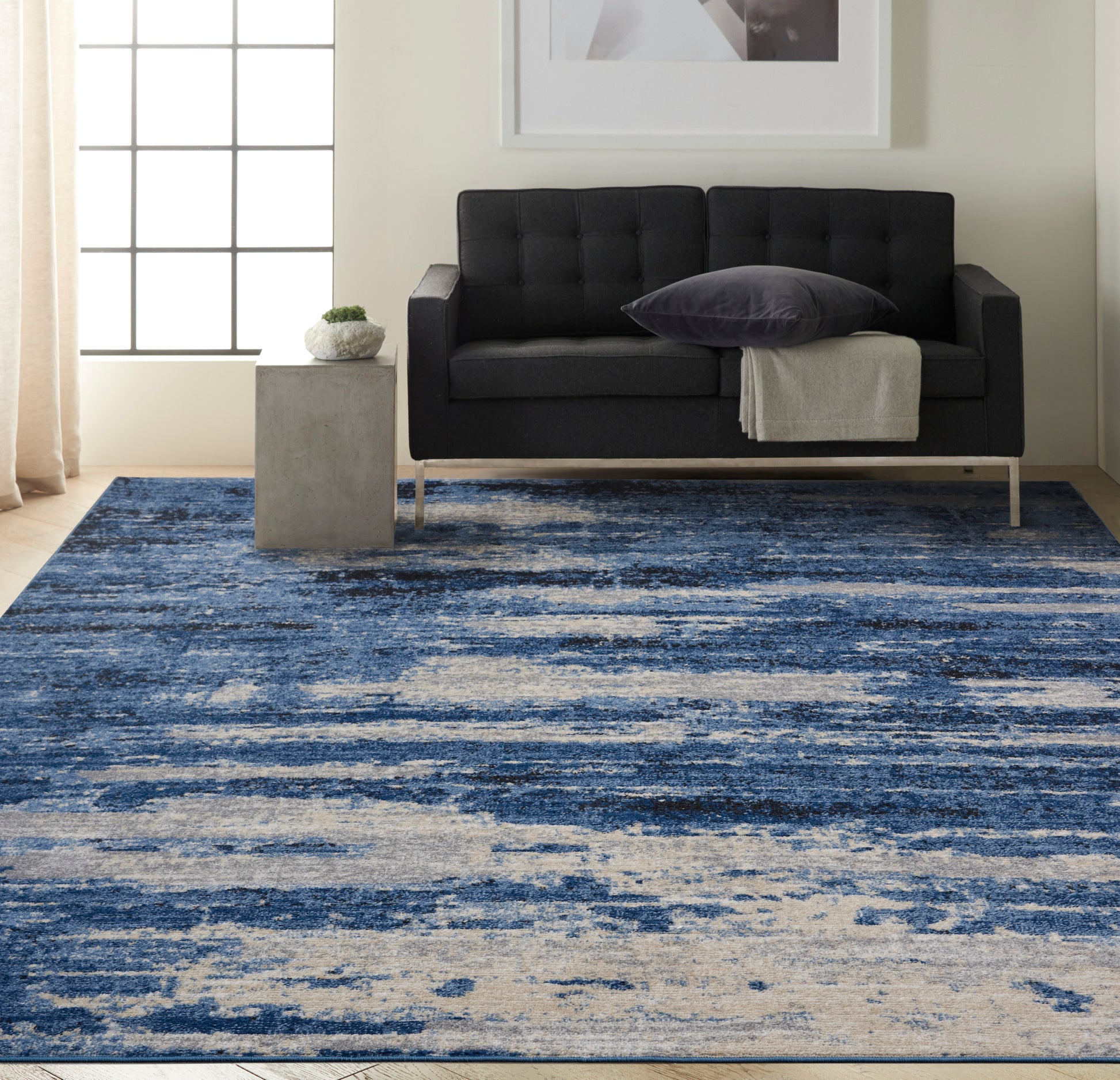 Calvin Klein River Flow  Blue Grey  Contemporary