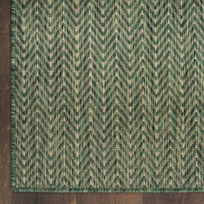 Nourison Home Horizon Indoor/Outdoor  Green  Contemporary
