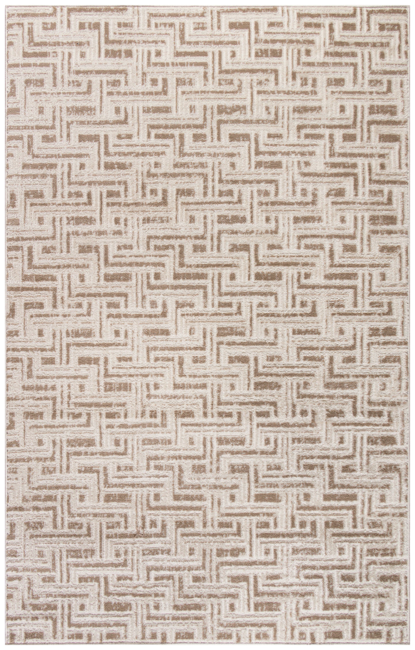 Nourison Home Serenity Home SRH04 Mocha Ivory Transitional Loom-woven Rug