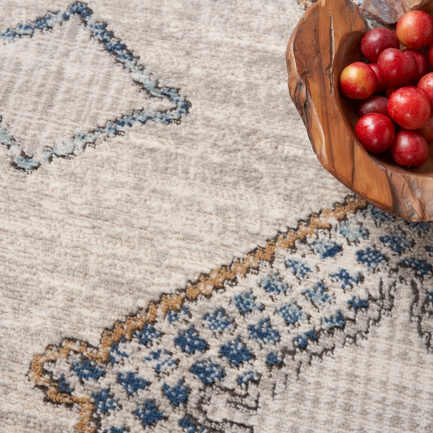 Nourison Home Quarry  Ivory Grey Blue  Contemporary