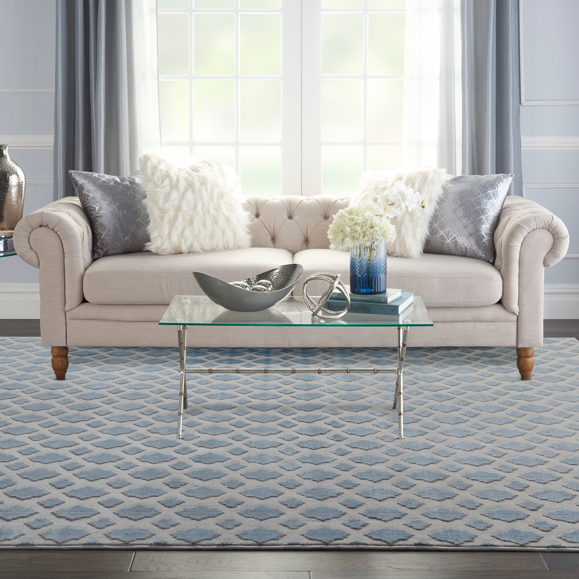 Inspire Me! Home Décor Joli  Blue Grey  Contemporary