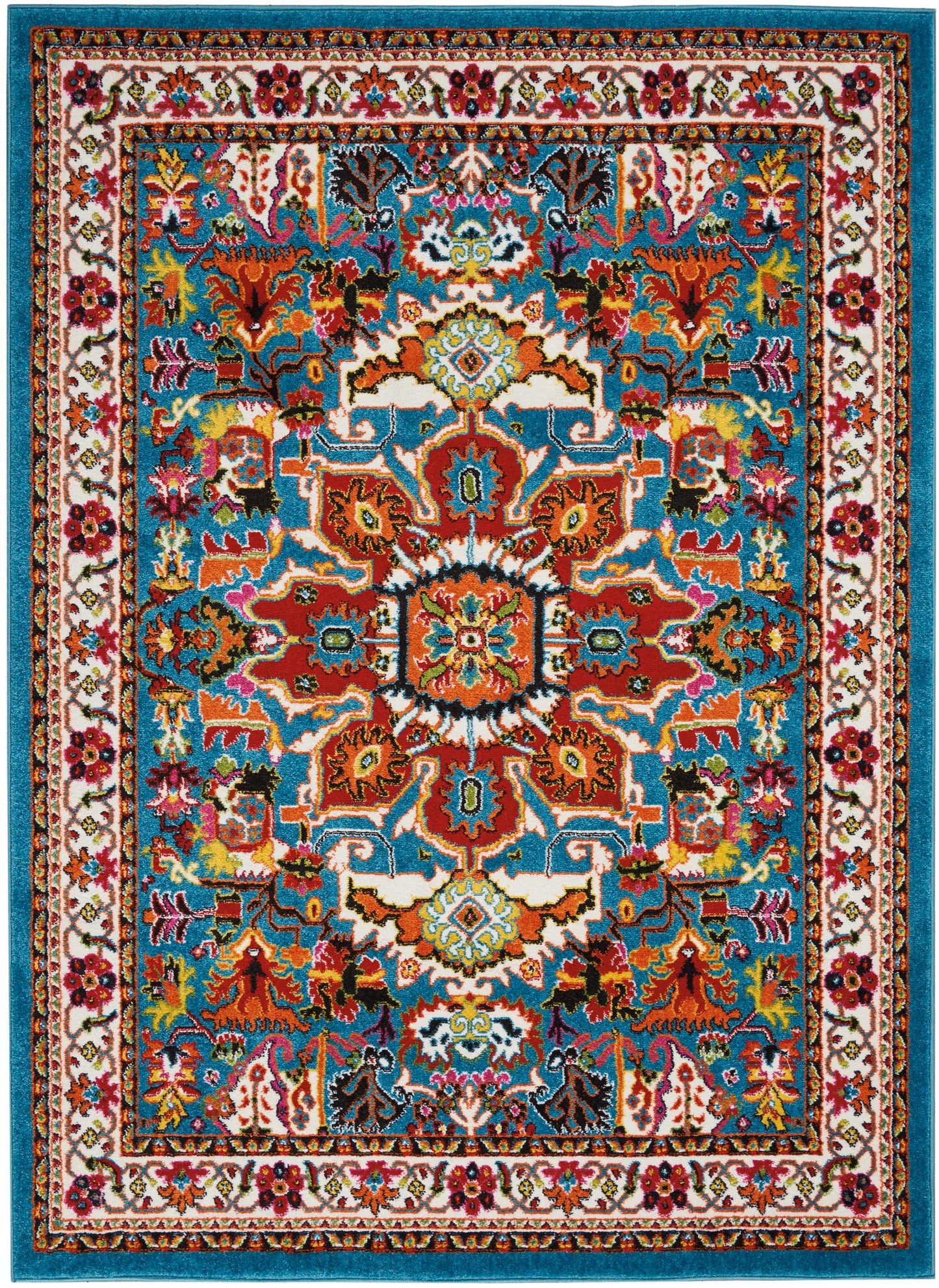 Nourison Home Oakdale  Blue  Traditional