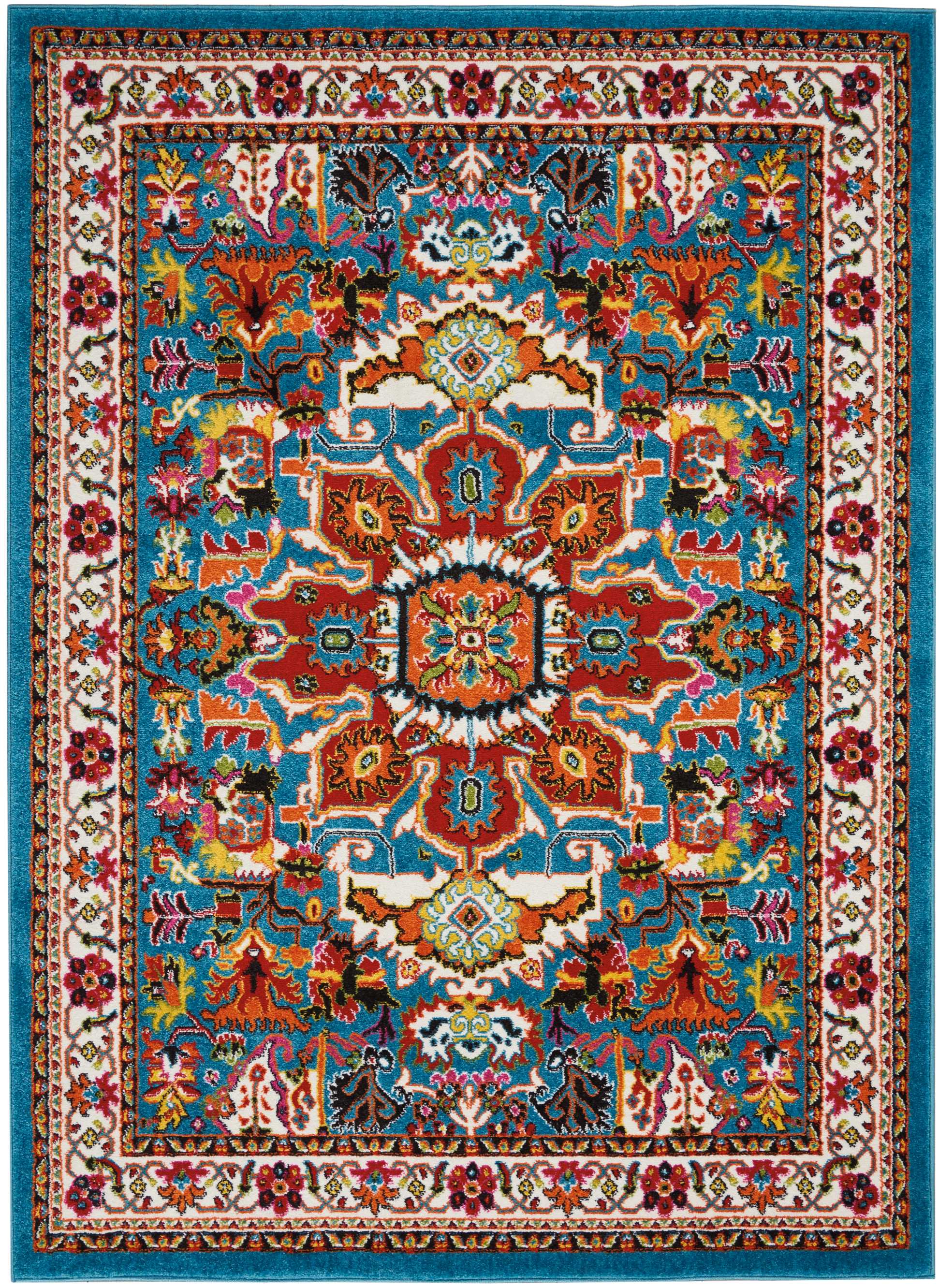 Nourison Home Oakdale  Blue  Traditional