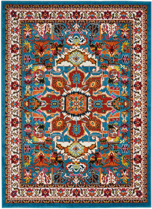 Nourison Home Oakdale  Blue  Traditional