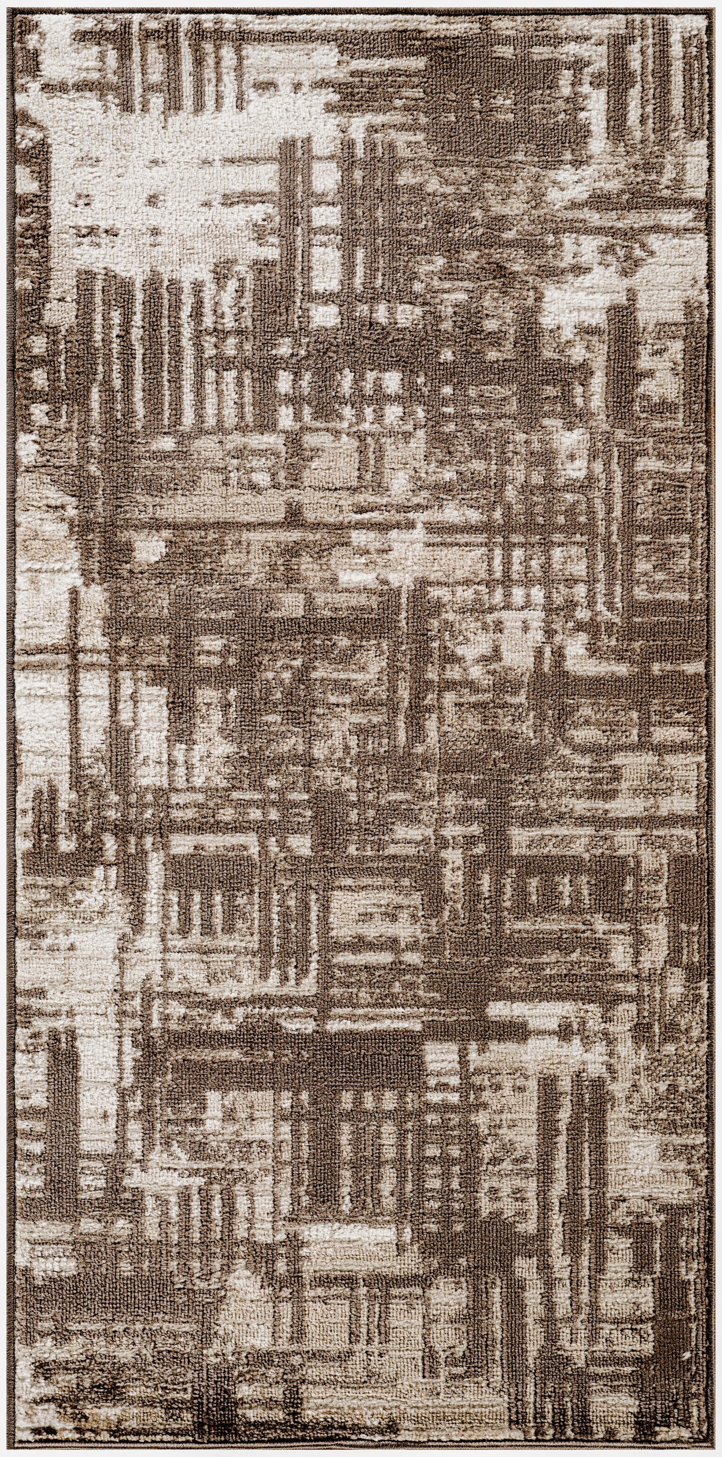 Nourison Home Dekor DEK11 Brown Contemporary Machine Woven Rug