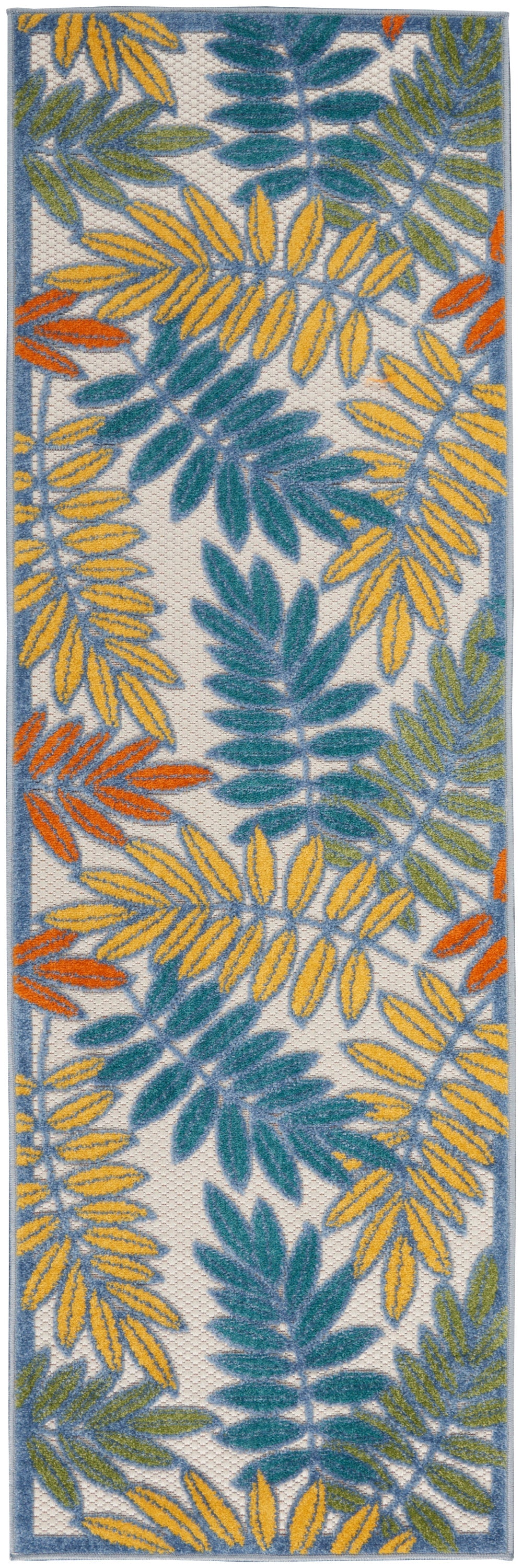 Nourison Home Aloha ALH18 Ivory Multicolor Contemporary Power-loomed Rugs
