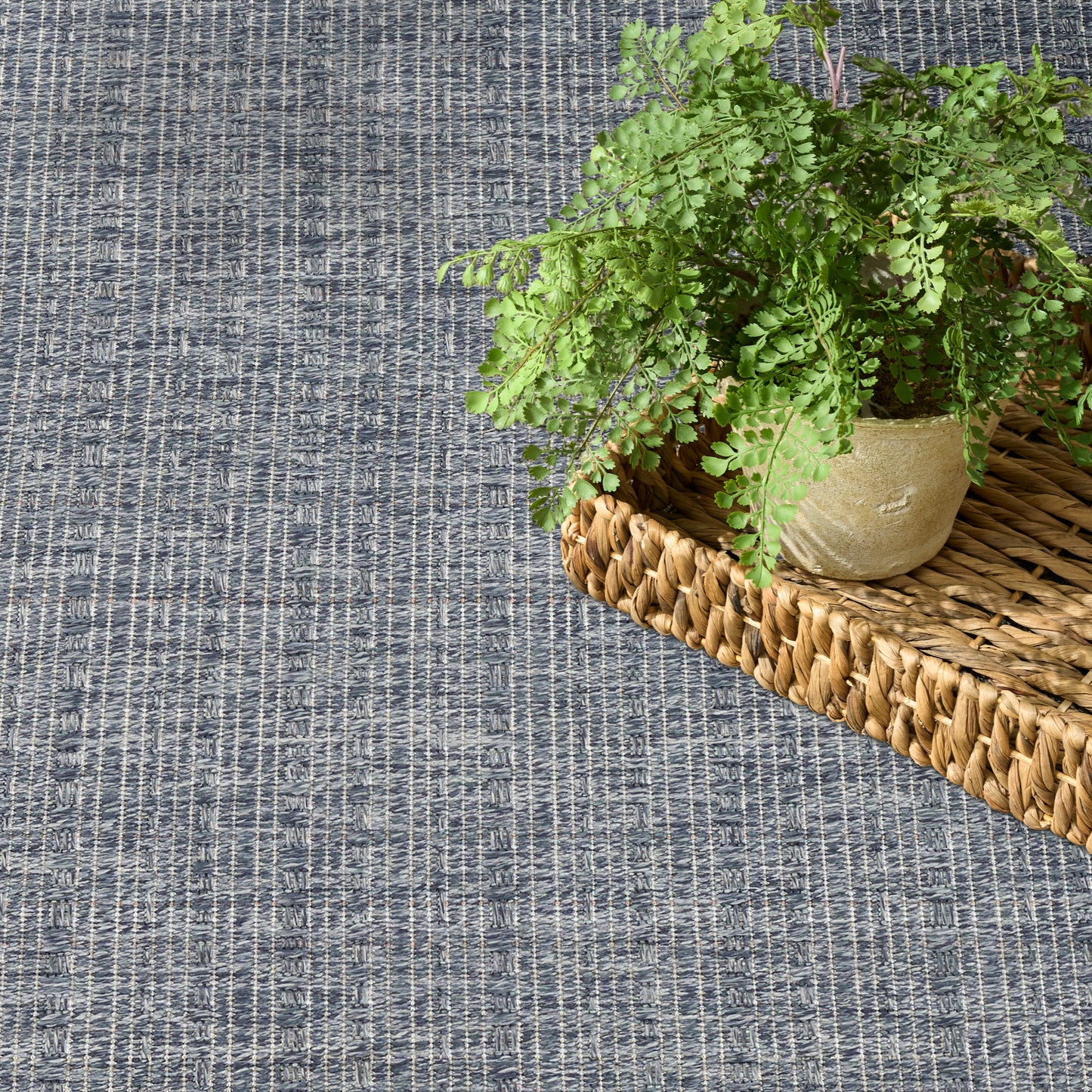 Nourison Home Tulum  Denim  Contemporary