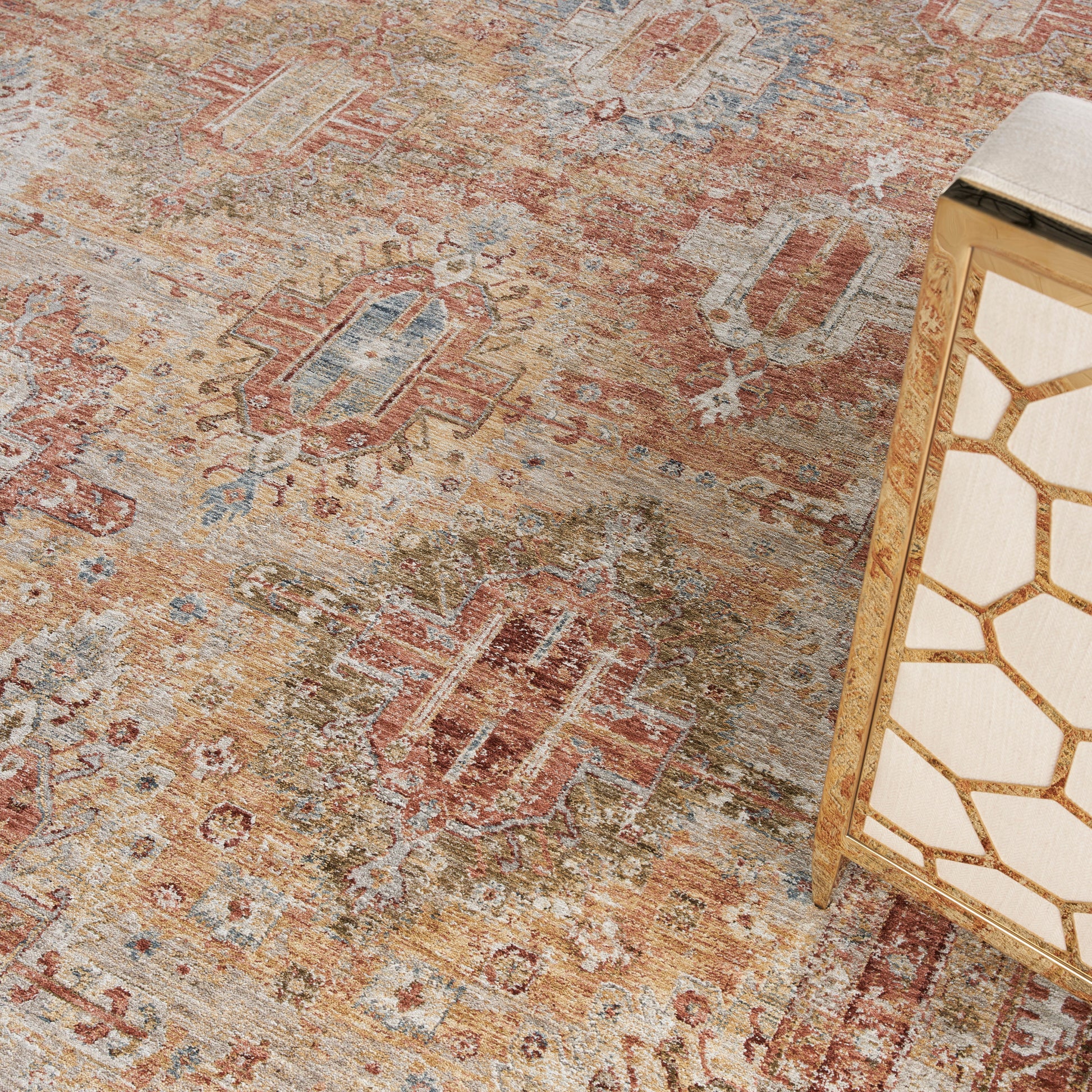 Nourison Home Sahar  Rust  Traditional