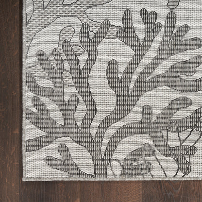 Nourison Home Garden Oasis  Grey  Contemporary