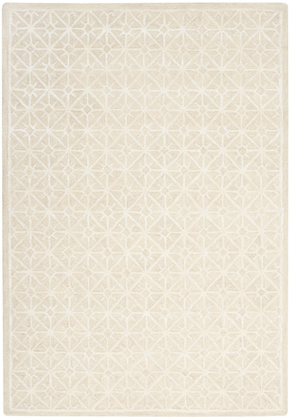 Nicole Curtis Series 2 SR201 Ivory Contemporary Hand Tufted Rug