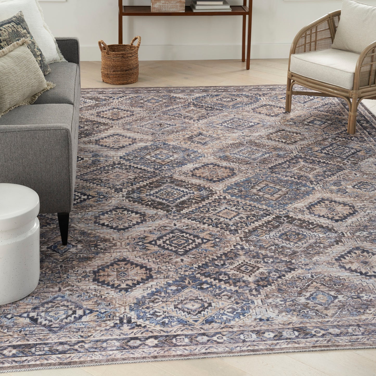 Nourison Home New Concept Washables  Ivory Latte  Traditional