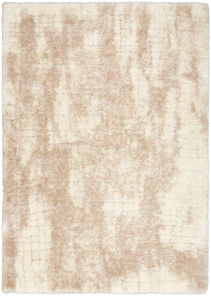 Nourison Home Dreamy Shag DRS01 Ivory Beige Contemporary Power-loomed Rug