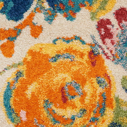 Nourison Home Allur  Ivory Multicolor  Contemporary