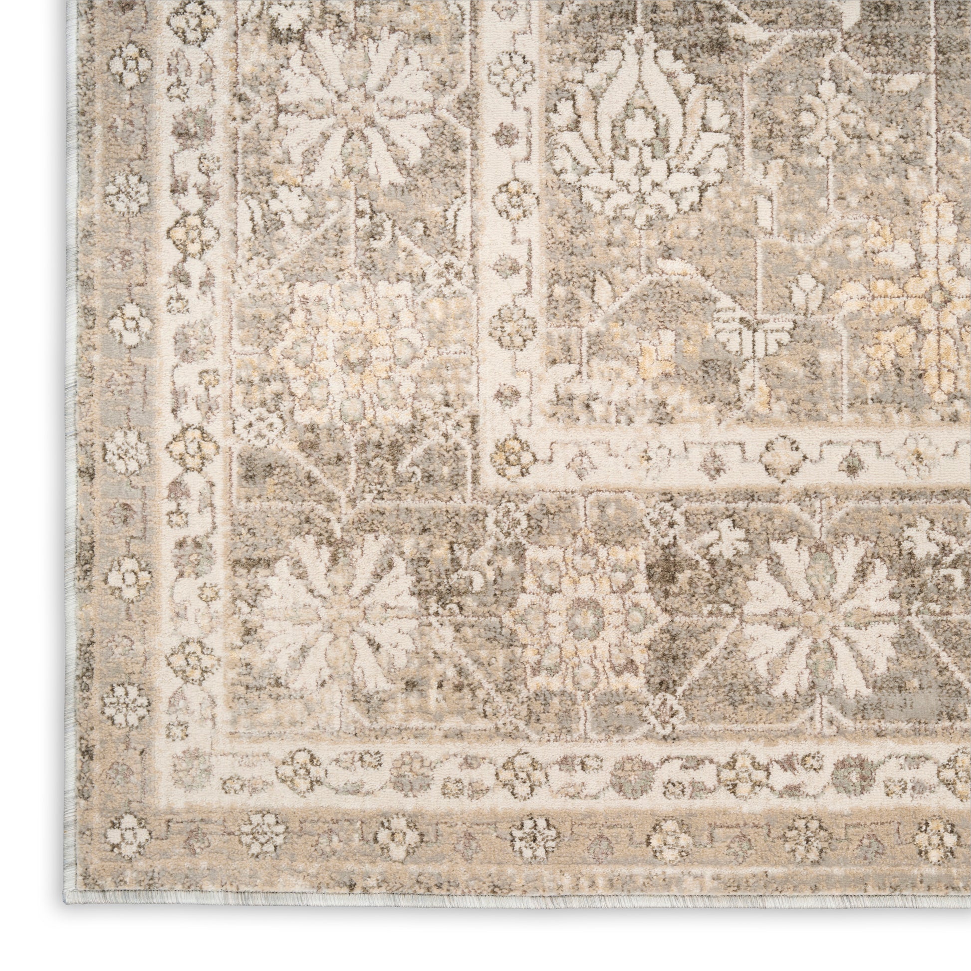 Nourison Home Soft Mist  Ivory Grey  Traditional