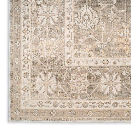 Nourison Home Soft Mist  Ivory Grey  Traditional
