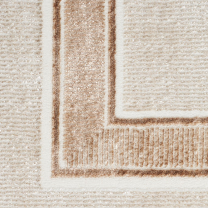Nourison Home Glitz  Ivory Cream  Contemporary