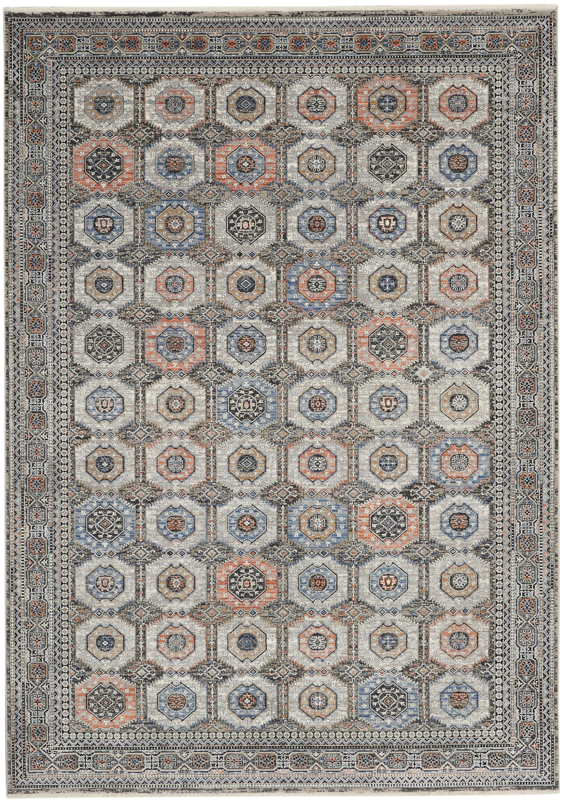 Nourison Home Starry Nights  Grey Navy  Traditional