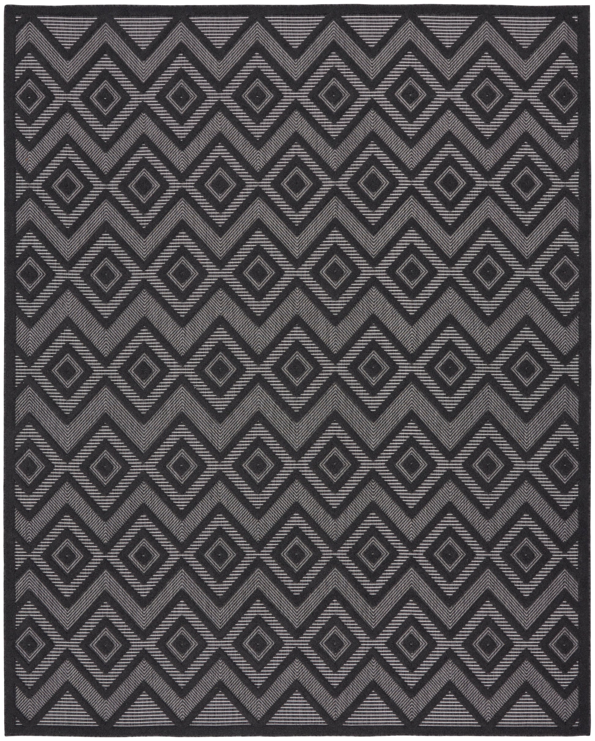 Nourison Home Versatile  Charcoal Black  Contemporary