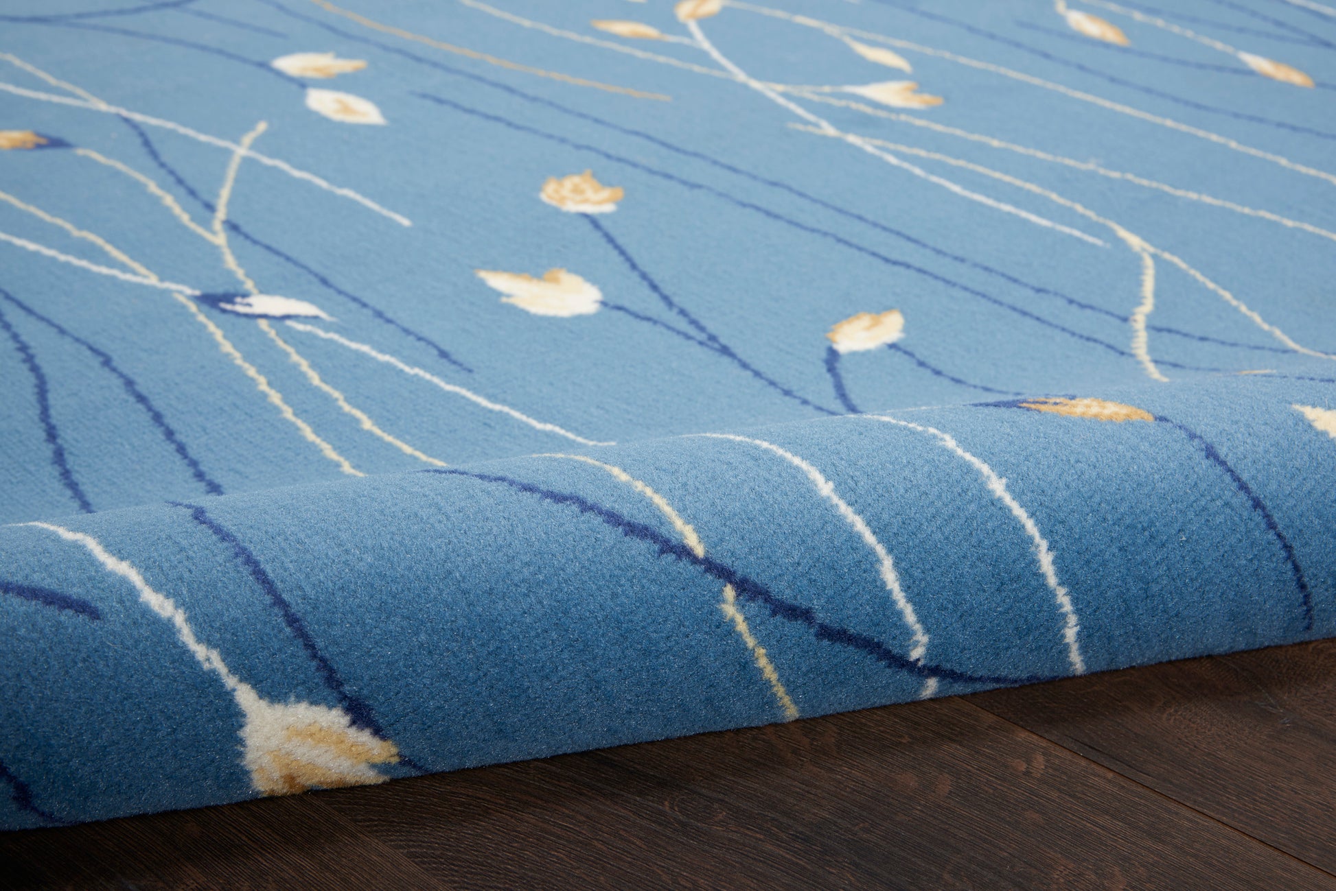 Nourison Home Grafix  Light Blue  Contemporary