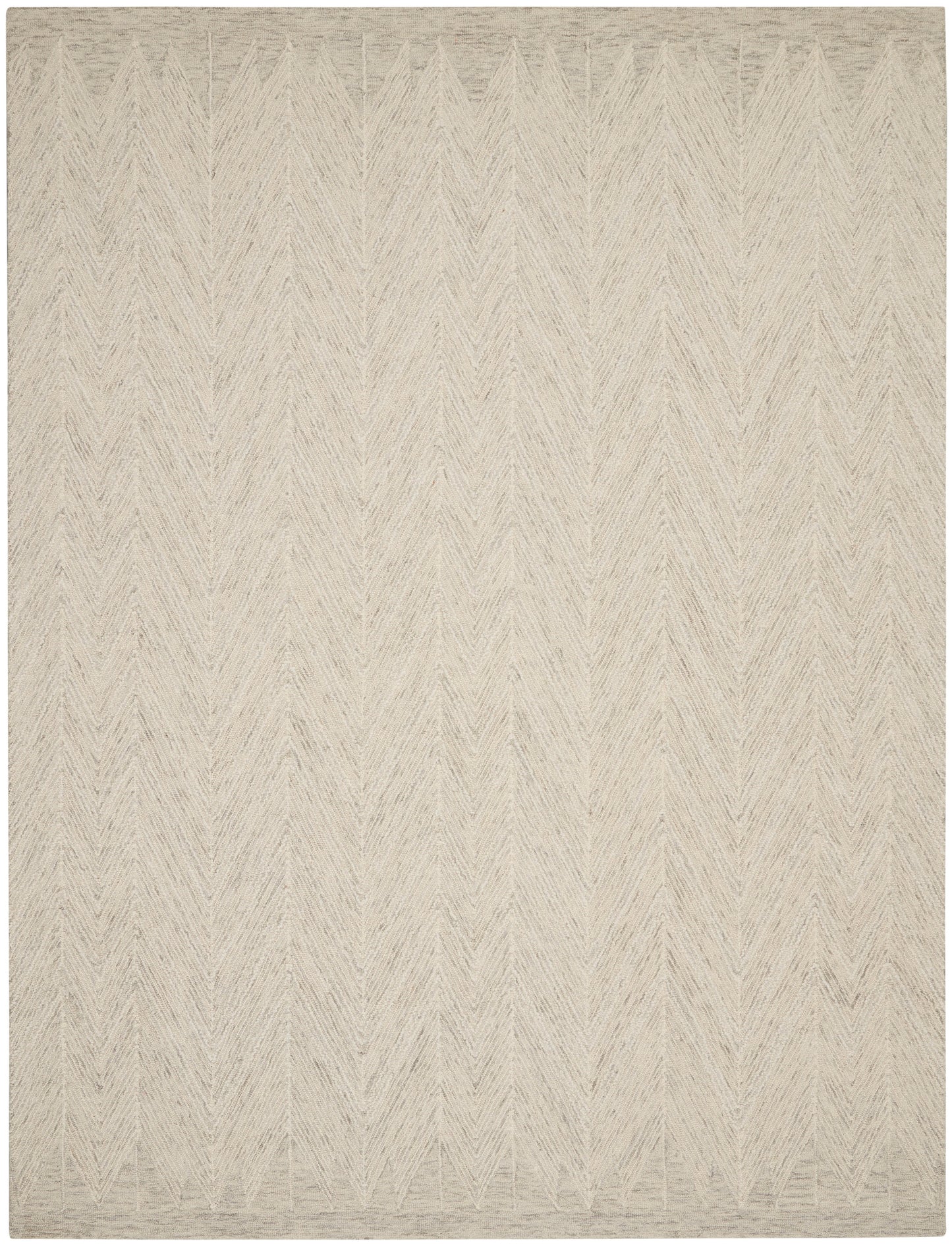 Nourison Home Interlock  Ivory Grey  Contemporary