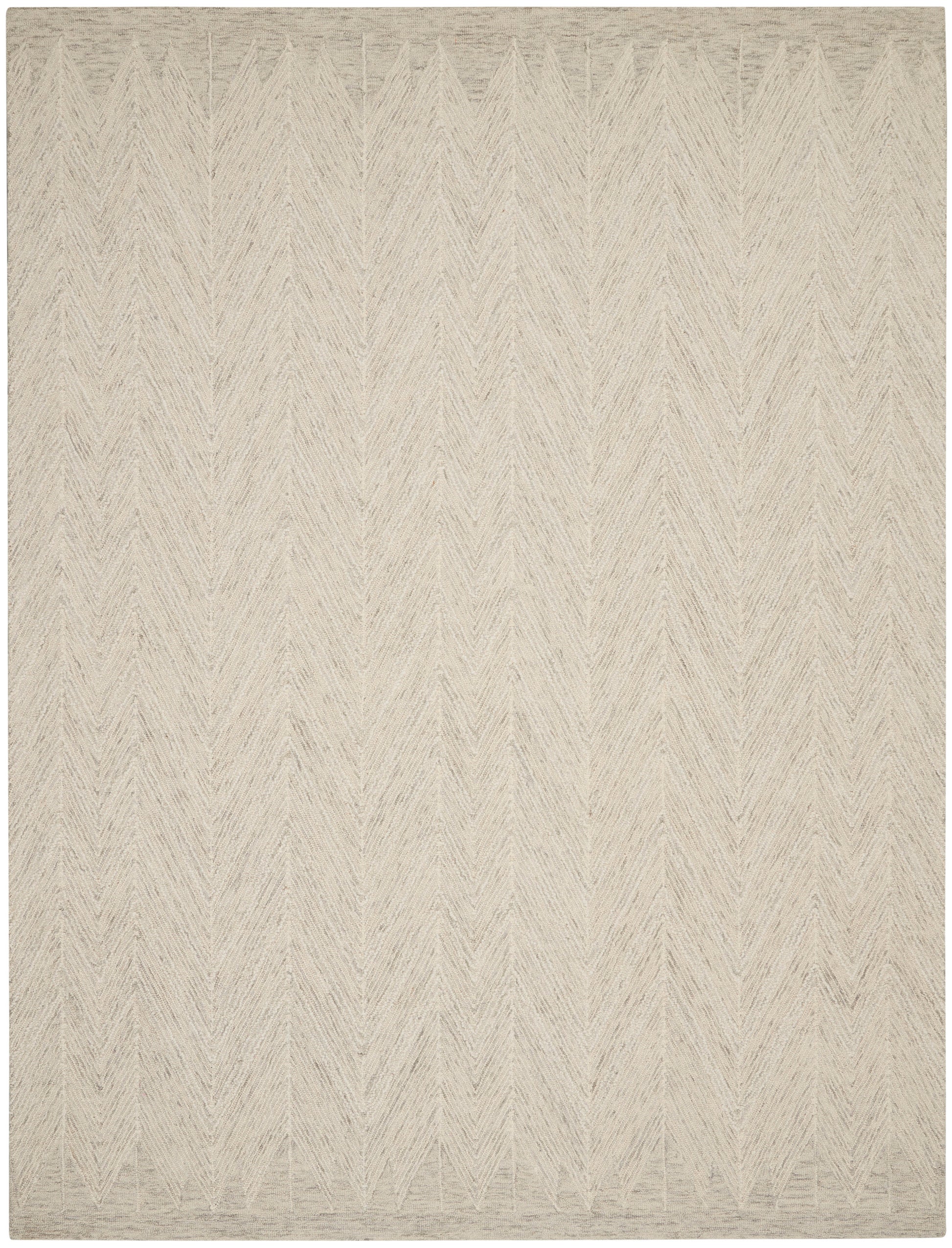 Nourison Home Interlock  Ivory Grey  Contemporary