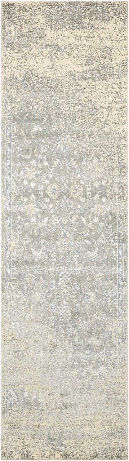 Nourison Home Luminance LUM10 Silver Transitional Loomed Rug