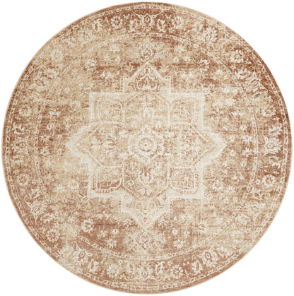 Nourison Home Astra Machine Washable ASW12 Rust Traditional Power-loomed Rug