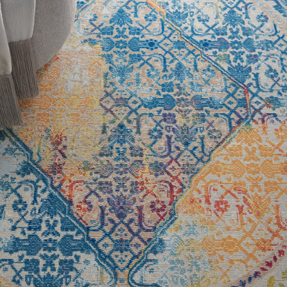 Nourison Home Ankara Global  Ivory Multicolor  Transitional