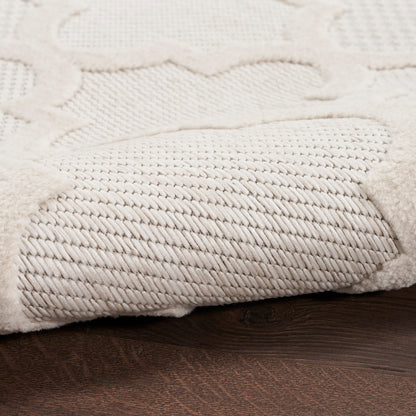 Nourison Home Easy Care  Ivory White  Contemporary