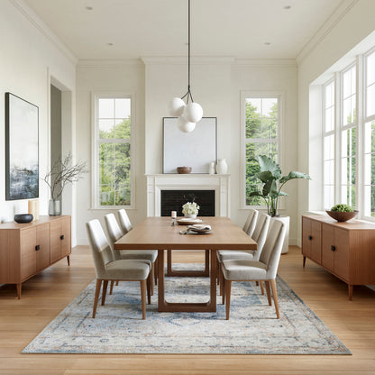 Nourison Home Astra Machine Washable  Light Blue  Traditional