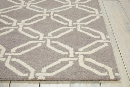 Nourison Home Linear  Silver  Contemporary