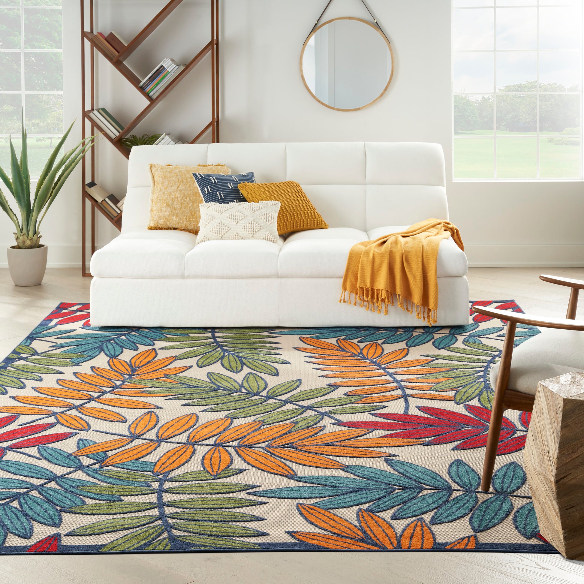 Nourison Home Aloha  Multicolor  Contemporary
