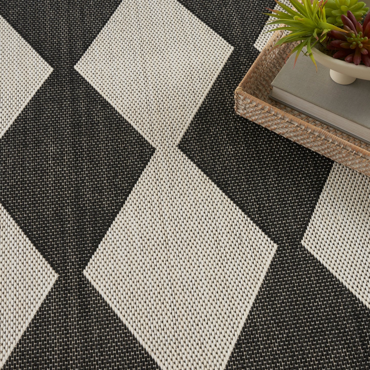 Nourison Home Positano  Black  Contemporary